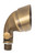 Westgate Manufacturing 12V LED Solid Brass Directional Light, close-up of a vintage brass finished outdoor LED light fixture with a directional adjustable head.