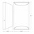 Westgate Manufacturing LED WALL SCONCE LUNETTE 3000K B, technical drawing with dimensions of 10 inches height, 4.5 inches width, and 2.75 inches depth of the LED wall sconce.