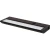 Westgate Manufacturing RGBW & 3CCT Under Cabinet Light, 5W, 3000K/4000K/5000K - UCA-RGBW-PB-12-BR, image of black LED under cabinet lighting fixture with switch and input connector.