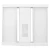 Westgate Manufacturing LLHB4-SR Sensor Ready Power Adjustable Linear High Bay Light - Front view of white industrial lighting fixture with adjustable components and ventilation holes.