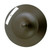 Westgate Manufacturing 8in ROUND PIER-MOUNT LIGHT 12W, Selectable CCT Pier Mount Light, 12W, 3000K/4000K/5000K - top view of the black circular outdoor lighting fixture showing the light cover and mounting base