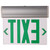 Westgate Manufacturing XT-EL1GCA-EM - Edgelit LED Sign with Aluminum Housing, 2.5W, 1001K, illuminated emergency exit sign with green arrow and letter E.