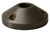 Westgate Manufacturing BASE, SOLID BRASS - a sturdy, solid brass base with a smooth, rounded design and threaded interior for secure installation.