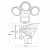 LED Security Lights-SL-P - LED Security Light with Dimming PIR Sensor-SL-30W-30K-BZ-P