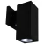 4" LED MCT Square Wall Mount Cylinder Lights, 12W, 3000K/4000K/5000K - WMCS-DL-MCT-BK-DT