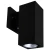 4" LED MCT Square Wall Mount Cylinder Lights, 12W, 3000K/4000K/5000K - WMCS-DL-MCT-BK-DT