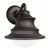 Westgate Manufacturing LRS-S - LED Seaside Wall Lights, black outdoor wall light fixture with a classic design and a glass cover