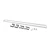 Westgate Manufacturing SCX-4Ft Field-Installed Flanged Recessed Mount Drywall Kit - SCX-FMRK-4FT, image shows the kit components including a long white flange, multiple metal brackets, screws, and springs for installation.