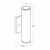 120V CCT-Adjustable LED Outdoor Cylinder Lights, 6W/12W, 3000K/4000K/5000K, Black - WMC2-UDL-MCT-BK-DT