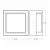 Westgate Manufacturing LVW - 12V LED Mini Wall Sconce, 3W, 3000K/4000K/5000K - LVW-200-MCT-ORB, technical drawing with dimensions indicating 5-1/4 inches width, 5-1/4 inches height, and 2-2/3 inches depth.