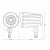 Garden & Flag Bullet Light, 42W, 5000K - FLD2-42W-50K-D-KN