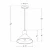 LCFC - LED Multi-CCT Integrated Vintage Pendant Lights, 25W, 2700K/3000K/3500K/4000K/5000K - LCFI-MCT5-BK