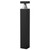 Westgate Manufacturing BOLLARD 42in SQUARE FLAT TOP LOUVER CLEAR LENS ADJ. 12-22W 30/40/50K, BLACK, outdoor lighting bollard with square flat top, adjustable LED light, black finish.