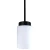 5CCT 4" Glass Pendant with 6Ft. Adj. Rod, 12W, 2700K/3000K/3500K/4000K/5000K - LCFE-MCT5-BK