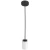 5CCT 4" Glass Pendant with 6Ft. Adj. Rod, 12W, 2700K/3000K/3500K/4000K/5000K - LCFE-MCT5-BK