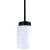 5CCT 4" Glass Pendant with 6Ft. Adj. Rod, 12W, 2700K/3000K/3500K/4000K/5000K - LCFE-MCT5-BK