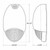 Westgate Manufacturing Wet Location Die Cast 6W LED W, Decorative Outdoor LED AC/Emergency Unit, technical drawing with dimensions of 10-1/2 inches height, 6-9/16 inches width, and 3-5/8 inches depth.