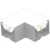 LED 6" Superior Architectural Seamless Linear Light Corner Fixture - SCX6-L-MCTP