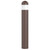 Westgate Manufacturing BOLLARD 44in ROUND FLAT TOP ADJ. 12-22W 30/40/50K, BRONZE, a cylindrical outdoor safety and decorative light bollard with a round, flat top in bronze finish.