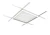 Westgate Manufacturing 1-Inch Wide Linear T-Grid Mounting or Suspension Lights, 20W/30W/40W, 3000K/3500K/4000K - SCXT-L2FT-20-40W-MCTP-D-DL, modern square LED ceiling light with T-grid suspension for commercial or office space illumination.