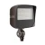 Small Maximum-Feature Round-Back Flood Light with Knuckle, 15W/25W/35W, 3000K/4000K/5000K - LF4MAX-SM-15-35W-MCTPB-KN-P