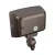 Small Maximum-Feature Round-Back Flood Light with Knuckle, 15W/25W/35W, 3000K/4000K/5000K - LF4MAX-SM-15-35W-MCTPB-KN-P