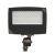 Small Maximum-Feature Round-Back Flood Light with Knuckle, 15W/25W/35W, 3000K/4000K/5000K - LF4MAX-SM-15-35W-MCTPB-KN-P