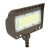 LED Architectural Round-Back Flood Lights, 50W, 3000K - LF4-50W-30K-D-KN