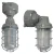 RGBW Vapor-Tight with Adjustable Angle with Photocell, 12W/16W/20W - VTA-12-20W-RGBWW-P