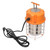 Westgate Manufacturing LED Temporary Construction Light, 40W, 5000K, portable orange and white industrial LED work light with protective cage and power cord.