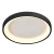 Round Flush Mount Fixtures, 20W, 2700K/3000K/3500K/4000K/5000K - FMHR-15-MCT5-BK