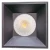 Westgate Manufacturing 4\" Square Pendant Cylinder, 21W/28W/35W, 3000K/4000K/5000K - CMCS4-MCTP-DD-BK, black square LED pendant light with cylindrical design and adjustable wattage and color temperature options.