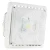 Westgate Manufacturing LED Garage/Canopy Lights, 55W, 4000K/5000K - CGL-55W-40K-D, white LED light fixture with a reflective interior and a protective glass cover for outdoor or garage lighting.