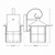 Westgate Manufacturing LED WALL LANTERN 12W 5CCT, LRS-L - LED Outdoor Wall Lantern, technical drawing with dimensions showing front and side views.