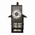 Westgate Manufacturing LED WALL LANTERN 12W 5CCT, LRS-L - LED Outdoor Wall Lantern, black outdoor light fixture with circular design and protective glass cover.