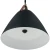 Nordic Design Pendant with Leather Strap, 25W, 2700K/3000K/3500K/4000K/5000K - LCFN-MCT5-BK