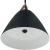 Nordic Design Pendant with Leather Strap, 25W, 2700K/3000K/3500K/4000K/5000K - LCFN-MCT5-BK
