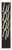 Westgate Manufacturing 33.5in Decorative Square Bollard with Rain Pattern, black outdoor lighting fixture with diagonal rain pattern design.