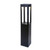 Westgate Manufacturing 26-inch Square Bollard Open Design 10/18/25W 3 CCT, Black, outdoor security and pathway lighting bollard with open frame design and integrated LED lights.