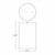 Westgate Manufacturing 6-inch Round Architectural Ceiling and Suspended Cylinders, 21W/28W/35W, 3000K/4000K/5000K, model CMC6-MCTP-DD-BK, technical drawing with dimensions and design specifications.