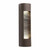 Westgate Manufacturing LED Wall Sconce Burrow 3000K Br with modern cylindrical outdoor lighting fixture featuring a metallic finish and horizontal grill design.