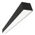 Westgate Manufacturing 4ft. LED 2-3/4\" Black Superior Architectural Seamless Linear Lights, 40W, 3000K/3500K/4000K/5000K - SCX-4FT-40W-MCT4-D-BK, close-up view of the black seamless linear LED light fixture.