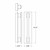 Westgate Manufacturing LED Wall Sconce GRASP5000KSIL, technical drawing with dimensions of 19.72 inches height, 4.03 inches width, and 4.96 inches depth.