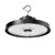 Westgate Manufacturing Max Feature UFO Highbay Beam Adjustable Sensor Ready Lights, 70W/110W/150W, 3500K/4000K/5000K - UHXMAX-70-150W-MCTPB-SR, black and silver highbay LED light with adjustable beam and sensor compatibility.