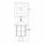 Westgate Manufacturing LED Multi-CCT Post Mount Lantern, 12W, 3000K/4000K/5000K, technical drawing showing dimensions of 9.4 inches by 9.4 inches for the top view and 16.6 inches height for the lantern, with adjustable color temperature options.