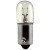 Eiko 130V 22MA T3-1/4 Miniature Bayonet Base, incandescent light bulb with glass enclosure and metal base.