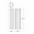 Westgate Manufacturing LED WALL SCONCEPEN3000KSIL, technical drawing of the LED wall sconce showing dimensions and design details.