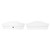 Westgate Manufacturing LED Architectural Wrap-Around Lights, 20W/30W/40W, 3500K/4000K/5000K - WA-4FT-20-40W-MCTP, pair of white linear light fixtures with curved cover design and mounting holes
