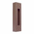 Westgate Manufacturing CRE-02-40K-BR LED Wall Sconce 4000K BR, brown rectangular outdoor wall light with a narrow vertical opening.