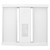 Westgate Manufacturing Multi Power 4th Generation of Linear High Bays, 50W, 4000K - LLHB4-50W-40K-D-480V, white LED high bay light fixture with a modern design and vent holes for cooling.